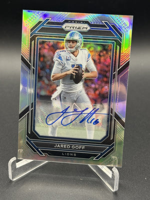 2022 Panini Prizm #95 Jared Goff Silver Auto