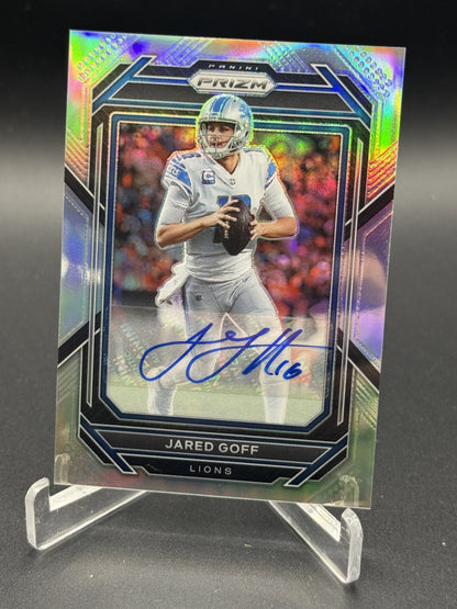 2022 Panini Prizm #95 Jared Goff Silver Auto