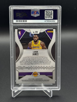 2019-20 Panini Prizm #129 LeBron James PSA 10