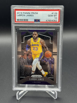 2019-20 Panini Prizm #129 LeBron James PSA 10