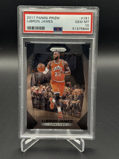2017-18 Panini Prizm #191 LeBron James PSA 10