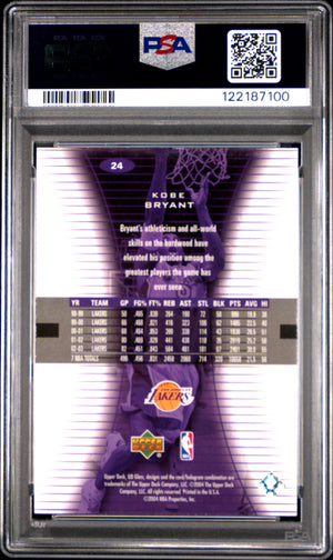 2003-04 Upper Deck Glass #24 Kobe Bryant PSA 9