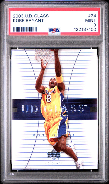 2003-04 Upper Deck Glass #24 Kobe Bryant PSA 9