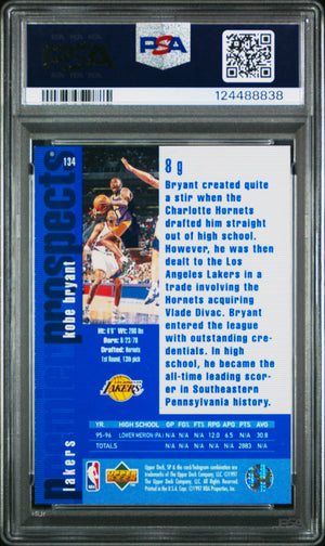 1996-97 SP #134 Kobe Bryant Rookie RC PSA 8