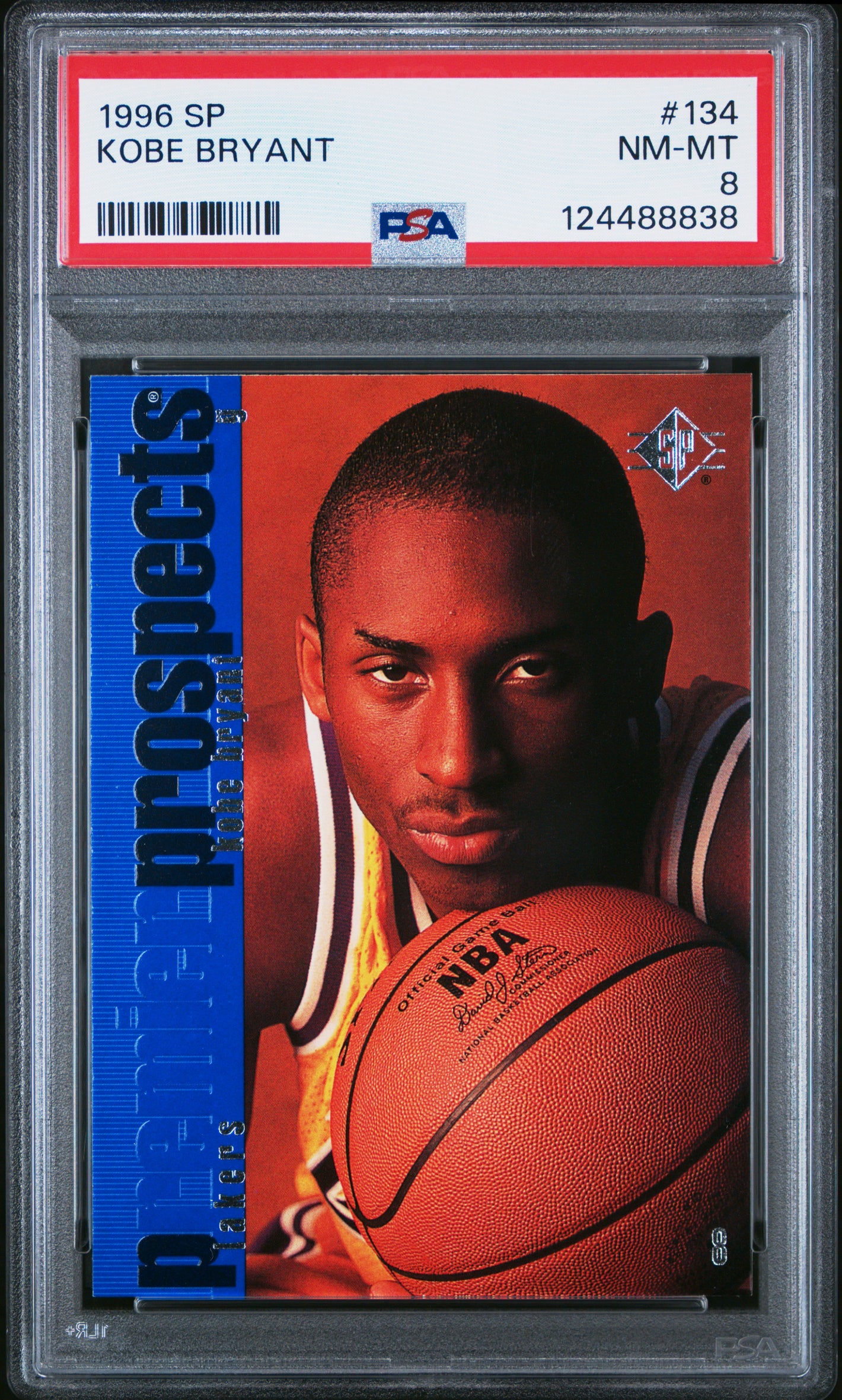 1996-97 SP #134 Kobe Bryant Rookie RC PSA 8