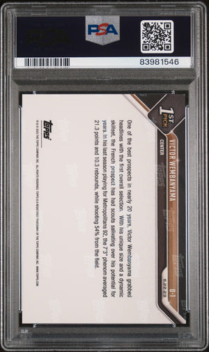 2023 Topps Now Draft #D1 Victor Wembanyama PSA 10