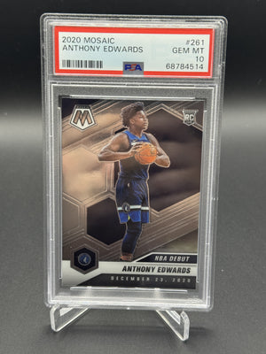 2020-21 Panini Mosaic #261 Anthony Edwards PSA 10