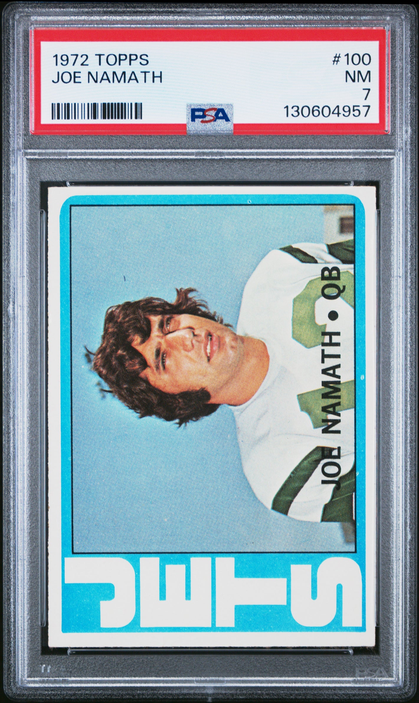 1972 Topps #100 Joe Namath PSA 7