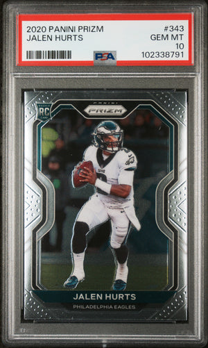 2020 Prizm #343 Jalen Hurts Rookie RC PSA 10
