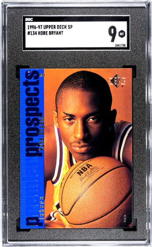 1996-97 Upper Deck SP #134 Kobe Bryant Rookie RC SGC 9