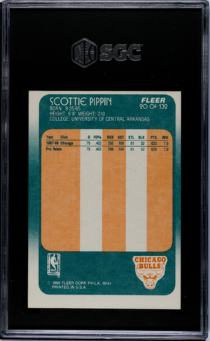1988-89 Fleer #20 Scottie Pippen SGC 5