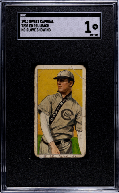 1910 Sweet Caporal (T206) Reulbach, Ed No Glove Showing SGC 1