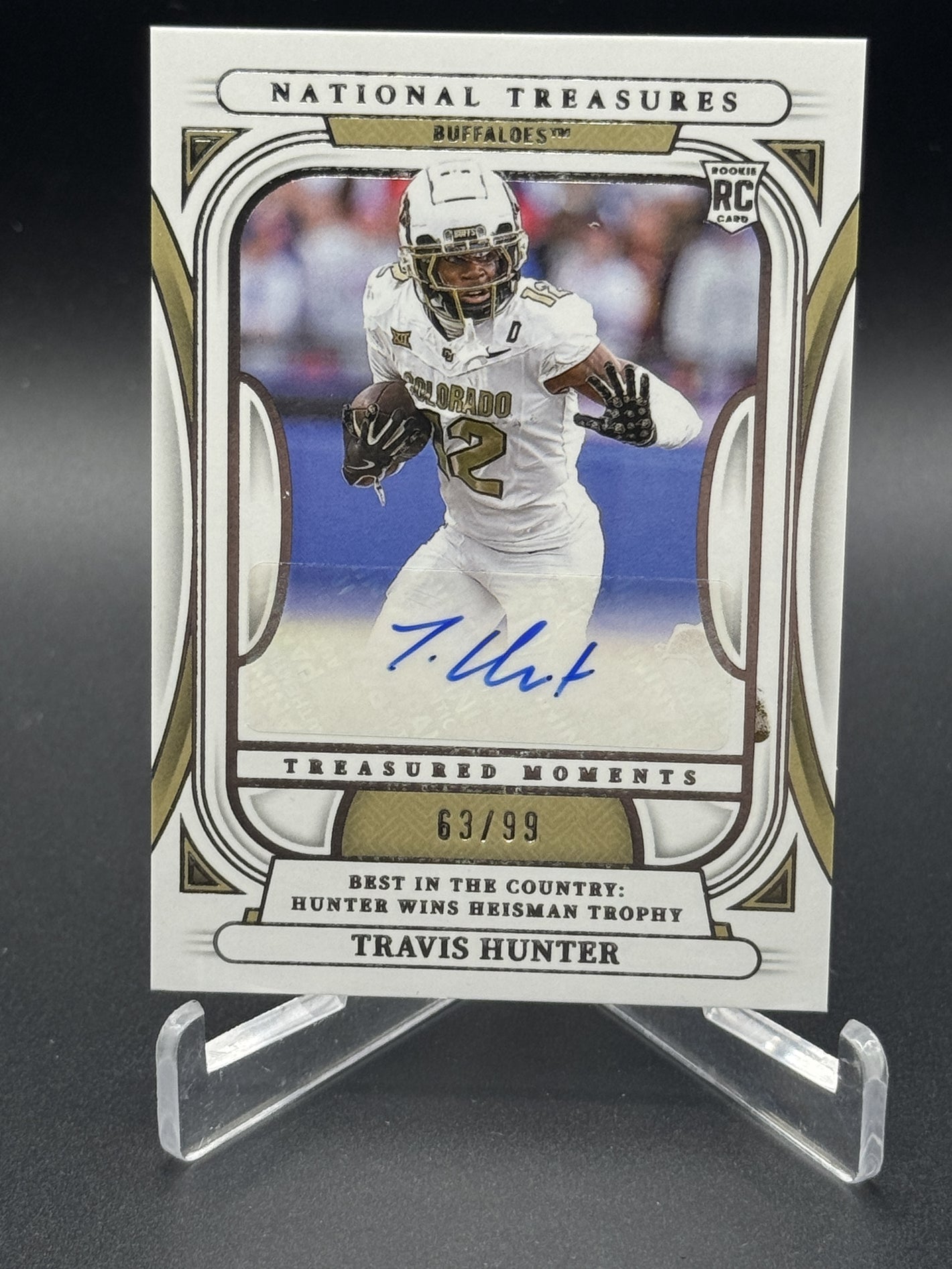 2025 National Treasures Collegiate Travis Hunter Rookie Moments Auto /99