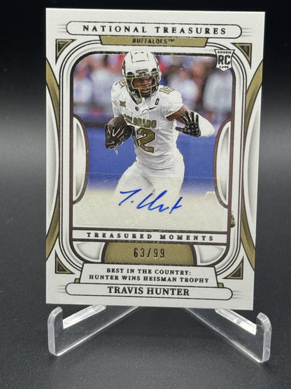 2025 National Treasures Collegiate Travis Hunter Rookie Moments Auto /99