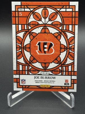 2025 Panini Mosaic #5 Joe Burrow Stained Glass