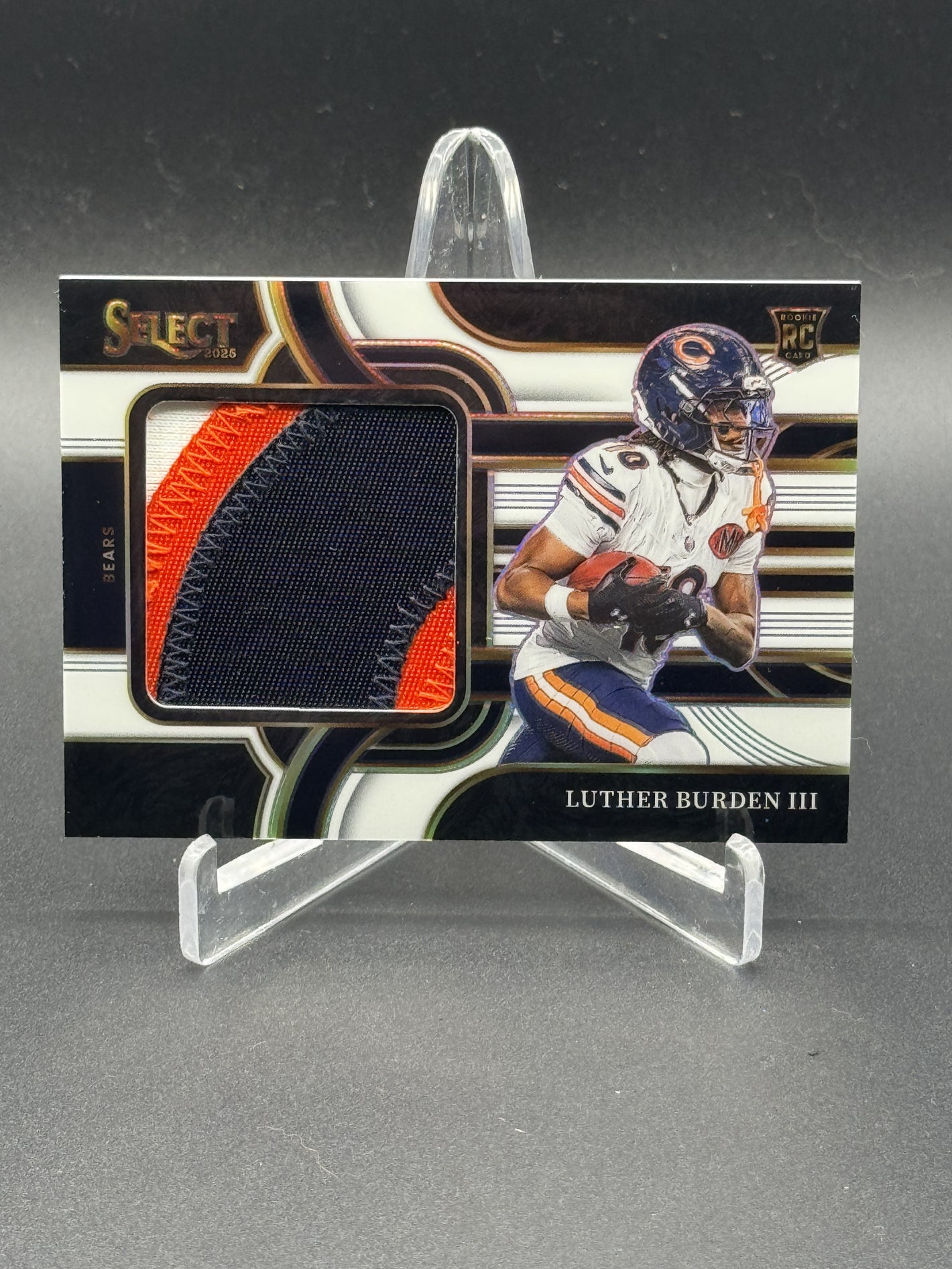 2025 Select #JRSW-LBN Luther Burden III Jumbo Rookie Swatch White Prizm /99