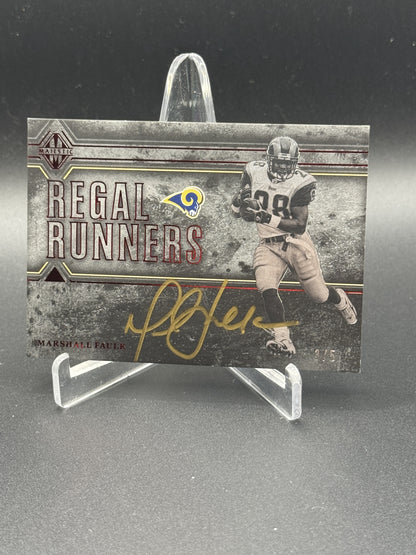 2017 Panini Majestic #RRMF Marshall Faulk Regal Runners Red Auto #/5
