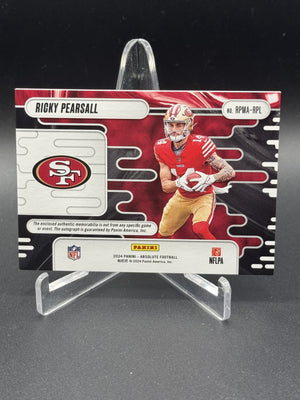 2024 Panini Absolute Ricky Pearsall Rookie Premiere Materials Auto Quad #/299