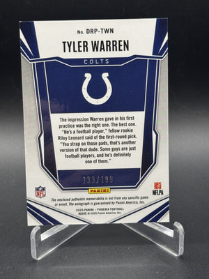 2025 Phoenix Tyler Warren Dual Rookie Patch Auto Bronze Pandora Prizm /199