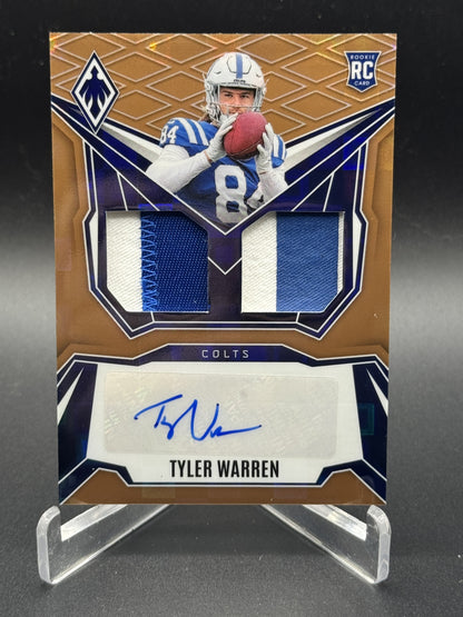 2025 Phoenix Tyler Warren Dual Rookie Patch Auto Bronze Pandora Prizm /199