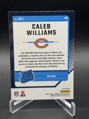 2024 Donruss Optic #201 Caleb Williams Rated Rookie Stars