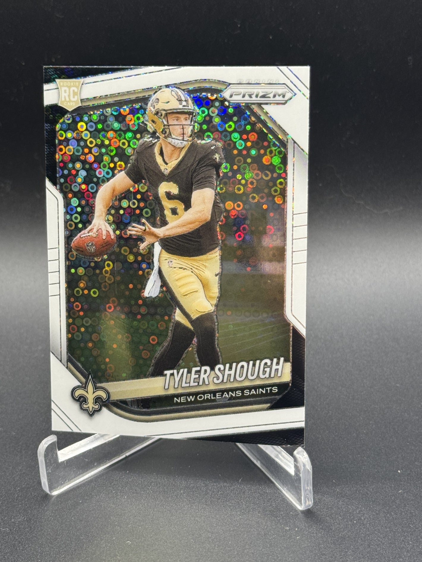 2025 Panini Prizm #327 Tyler Shough Rookie RC White Disco