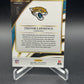 2025 Panini Select #229 Trevor Lawrence White Prizm #/35