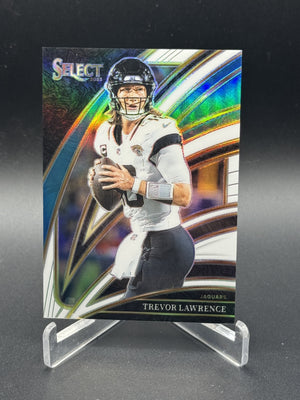 2025 Panini Select #229 Trevor Lawrence White Prizm #/35