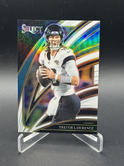 2025 Panini Select #229 Trevor Lawrence White Prizm #/35