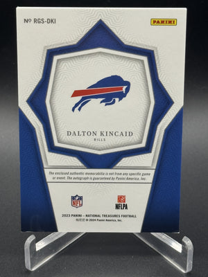 2024 National Treasures Dalton Kincaid Rookie Laundry Tag Auto 1/1