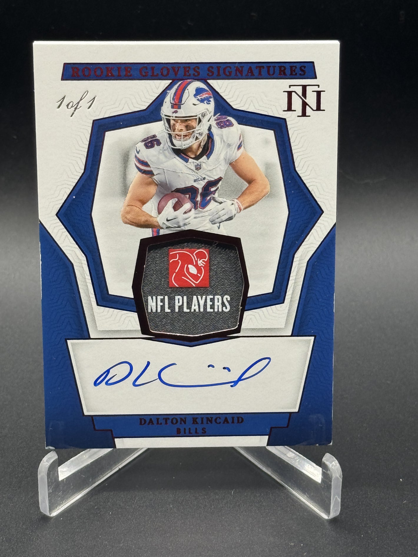 2024 National Treasures Dalton Kincaid Rookie Laundry Tag Auto 1/1
