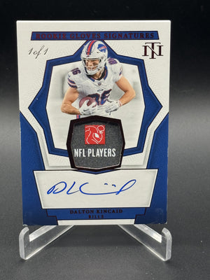 2024 National Treasures Dalton Kincaid Rookie Laundry Tag Auto 1/1