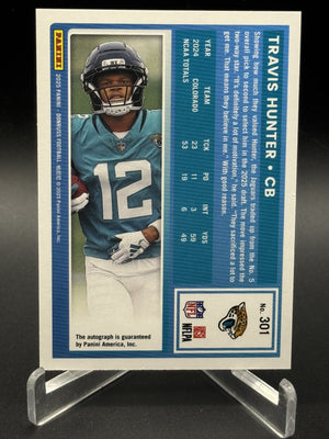 2025 Donruss #301 Travis Hunter Rated Rookies Autographs Orange