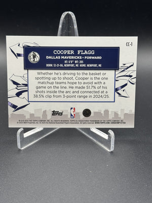2025-26 Topps #CC-1 Cooper Flagg Rookie RC Clutch City Prospects Holo Foil