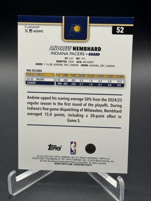 2025-26 Topps #52 Andrew Nembhard Black Foil #/10
