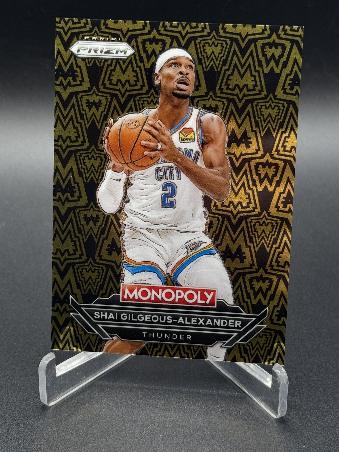 2024-25 Panini Prizm Monopoly #B16 Shai Gilgeous-Alexander Millionaire Black