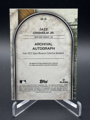 2025 Topps Museum Collection #AA-JC Jazz Chisholm Jr. Archival Auto /149
