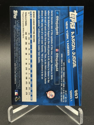 2017 Topps #287 Aaron Judge Rookie RC