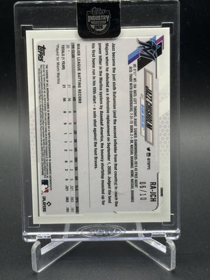 2021 Topps Chrome Sapphire Jazz Chisholm Rookie Auto Purple /10