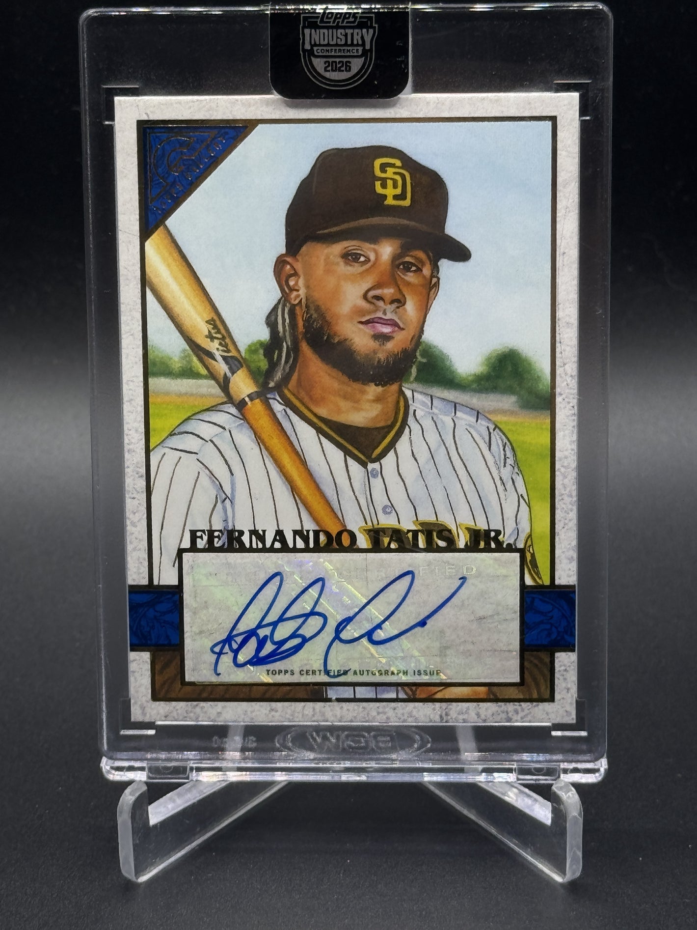 2020 Topps Gallery #88 Fernando Tatis Jr. Autographs Blue #/50