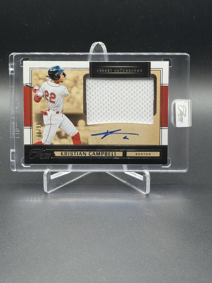 2025 Panini Three and Two Kristian Campbell Jersey Auto /99
