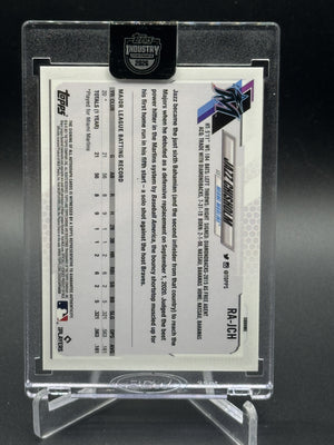 2021 Topps Chrome Sapphire Jazz Chisholm Jr. Rookie Auto
