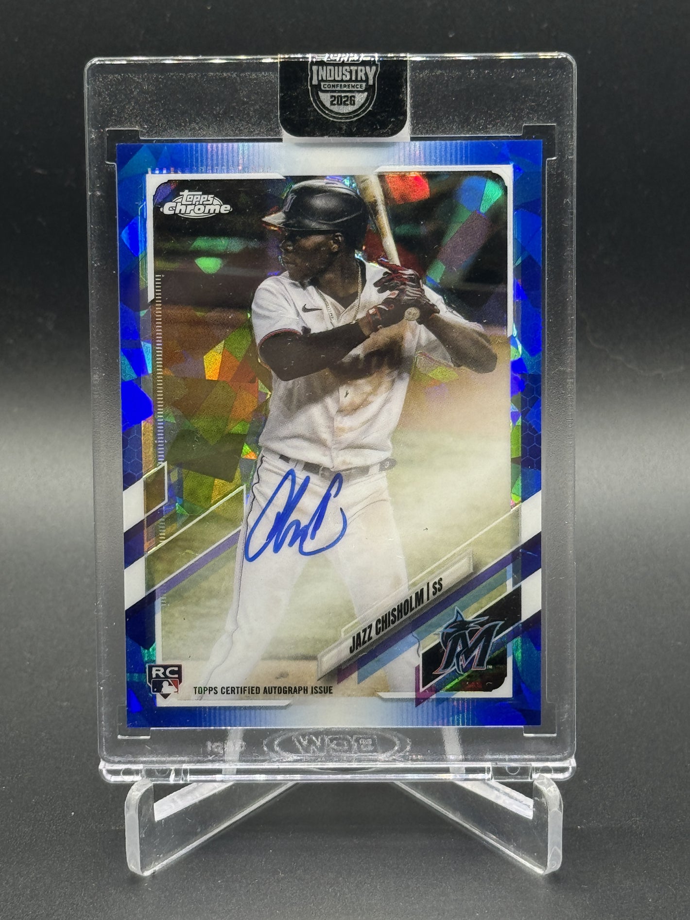2021 Topps Chrome Sapphire Jazz Chisholm Jr. Rookie Auto