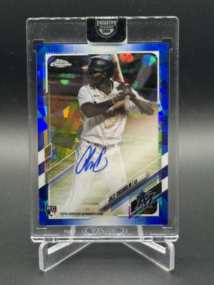 2021 Topps Chrome Sapphire Jazz Chisholm Jr. Rookie Auto
