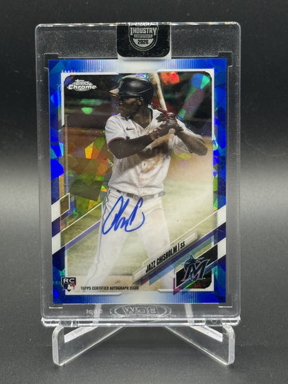 2021 Topps Chrome Sapphire Jazz Chisholm Jr. Rookie Auto