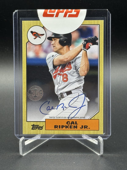 2022 Topps #87BA-CR Cal Ripken Jr. 1987 35th Anniversary Auto