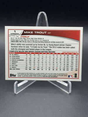 2013 Topps Chrome #1 Mike Trout Orange Refractors
