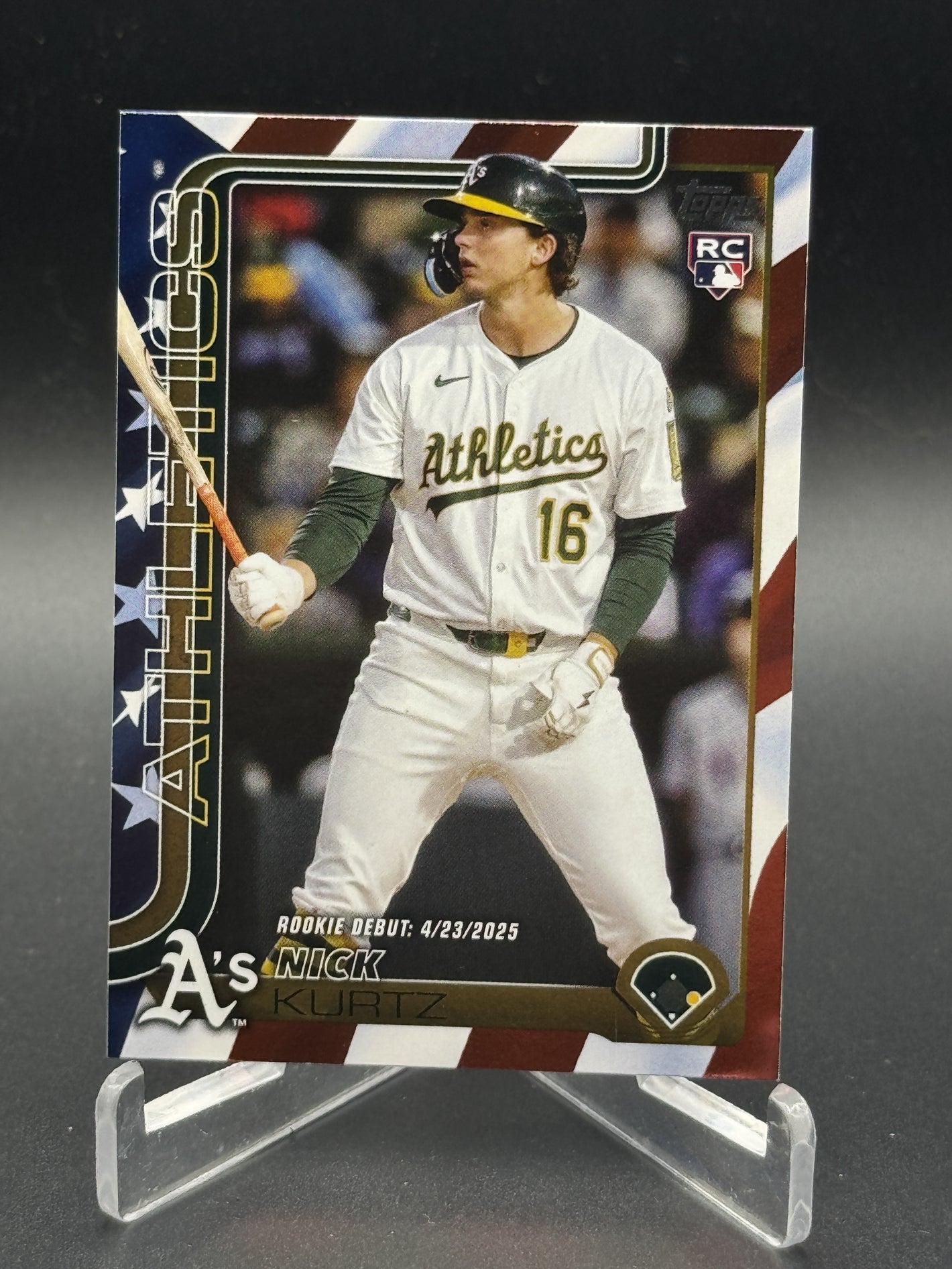 2025 Topps Update #US197 Nick Kurtz Independence Day #/76
