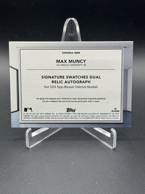 2024 Topps Museum #SWDRA-MM Max Muncy Dual Relic Auto /299