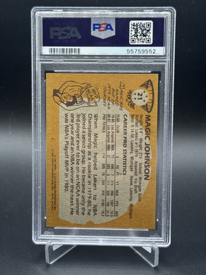 1981-82 Topps #21 Magic Johnson PSA 7